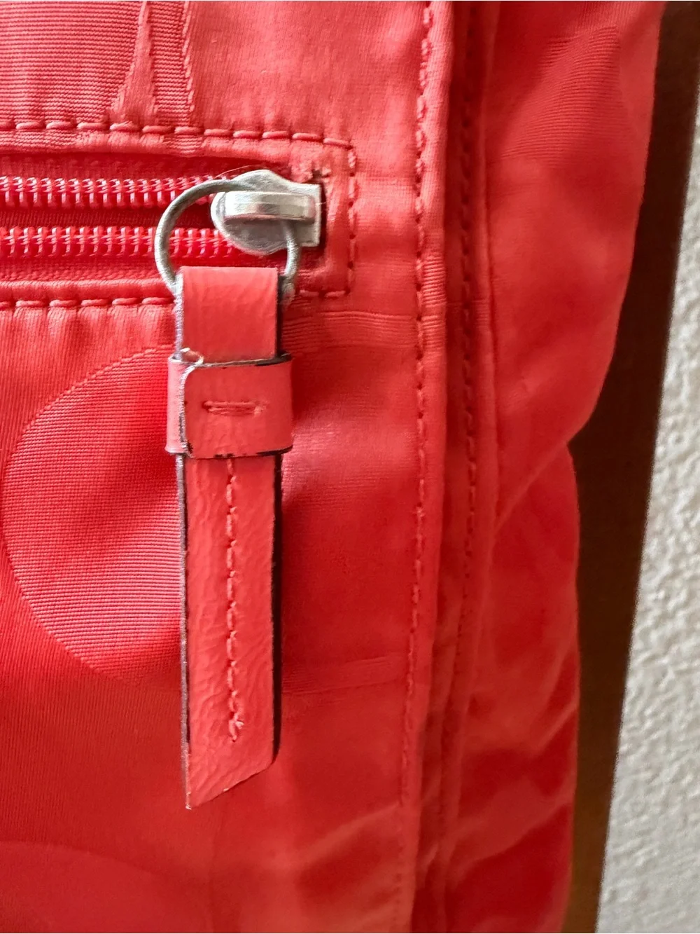 Coach Vinyl Orange Crossbody Shoulder Bag EUC